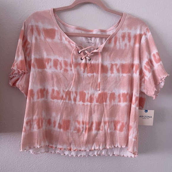 Arizona Jean Company Tops - Orange Cotton Crop Top, XXXL